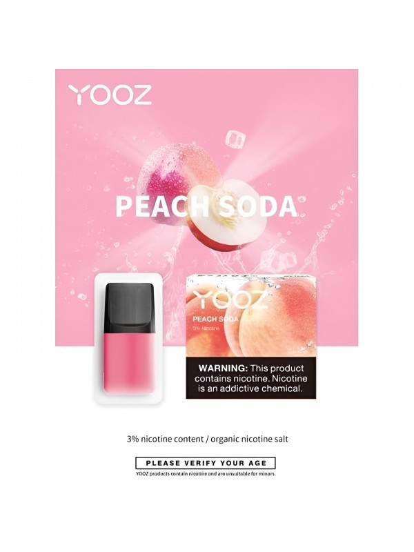 YOOZ Pods 2pcs/Pack 3% Nic – Peach Soda