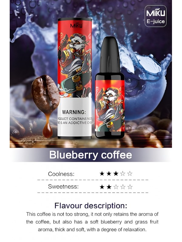 Miku Blueberry Coffee E-juice #018