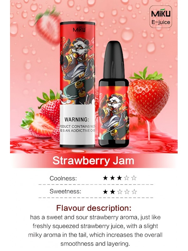 Miku Strawberry Jam E-juice #030