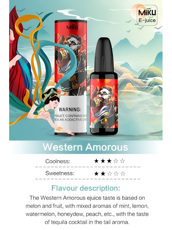 Miku Western Amourous Mix Flavor E-juice #007