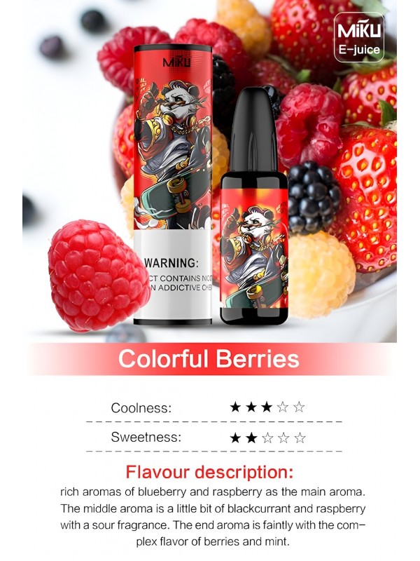 Miku Colorful Berries E-juice #021