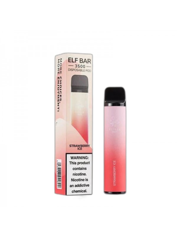 ELF BAR 3500 Disposable 3500 Puffs Strawberry Ice