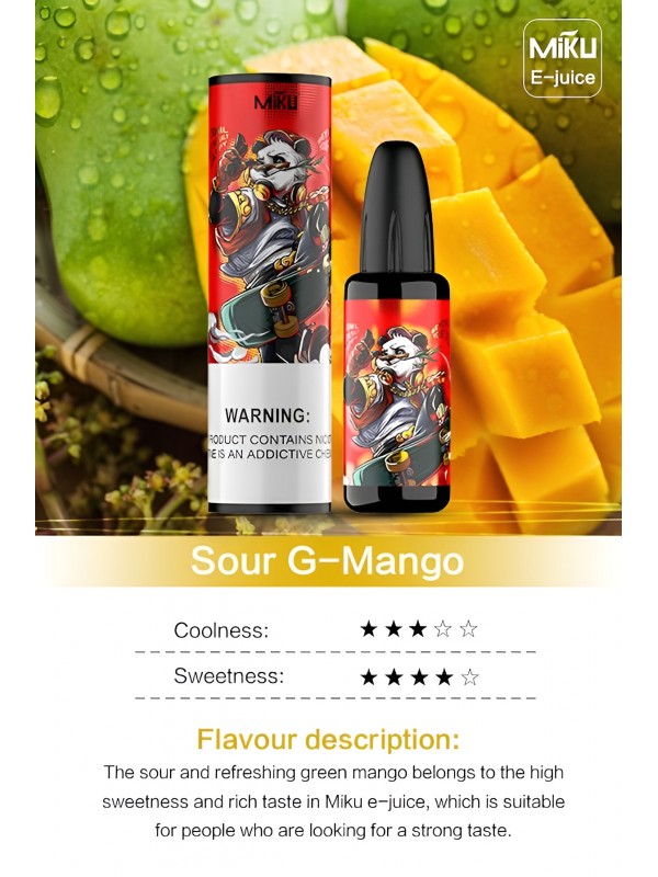 Miku Sour G-mango E-juice #012 Fruit Flavor