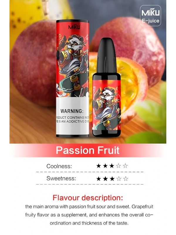 Miku Passion Fruit E-juice #004 Mix Flavour