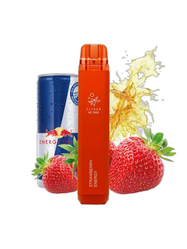 ELF BAR NC1800 Disposable 1800 Puffs Strawberry En...