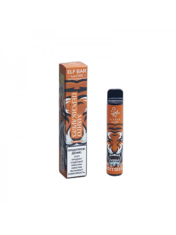 ELF BAR Lux 1500 Disposable 1500 Puffs Mango Peach...