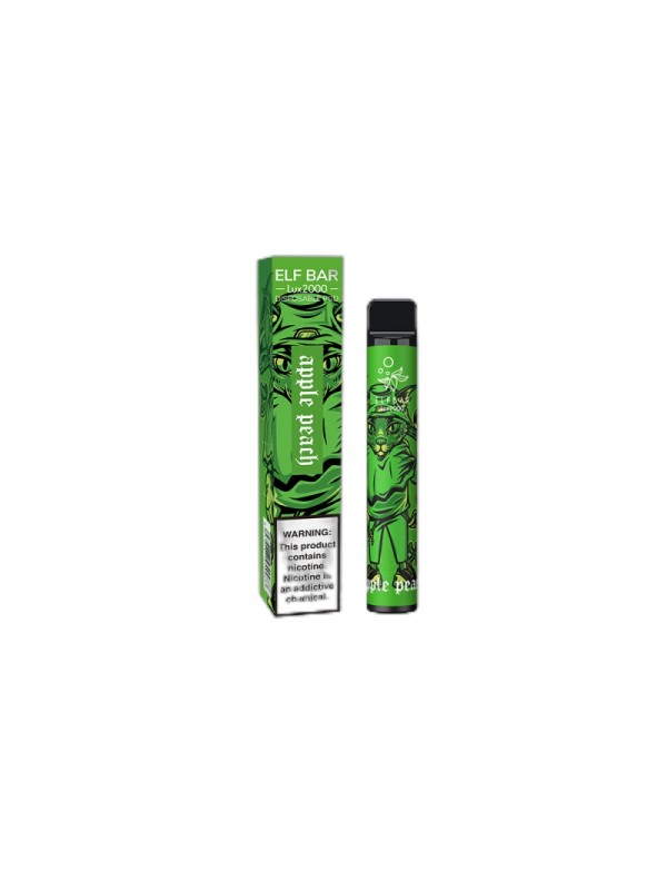 ELF BAR Lux 2000 Disposable 2000 Puffs Apple Peach 1200mAh