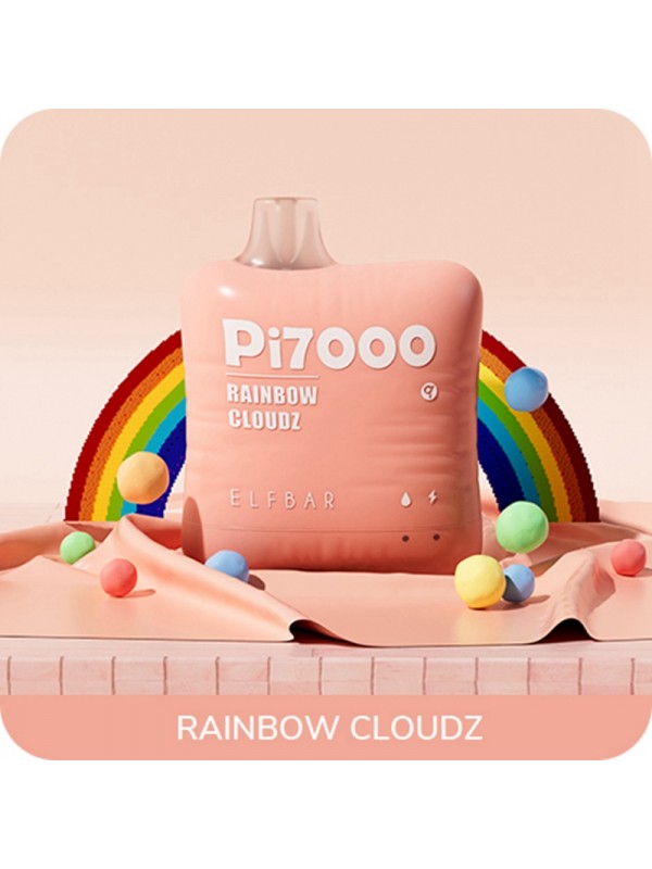 ELF BAR PI7000 Disposable Rainbow Cloudz 7000 Puff...