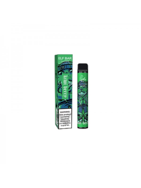 ELF BAR Lux 2000 Disposable Kiwi Berry 2000 Puffs 1200mAh