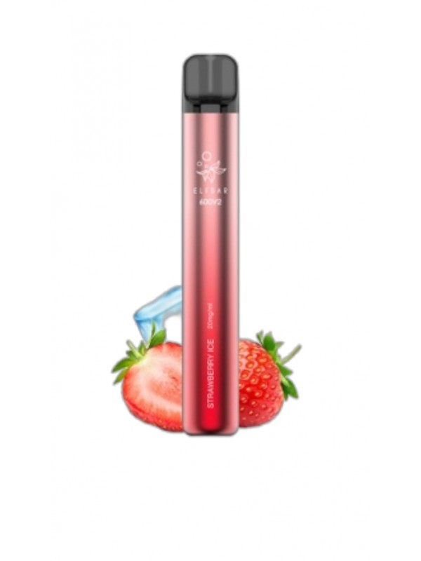 ELF BAR 600V2 Disposable 600 Puffs Strawberry Ice ...