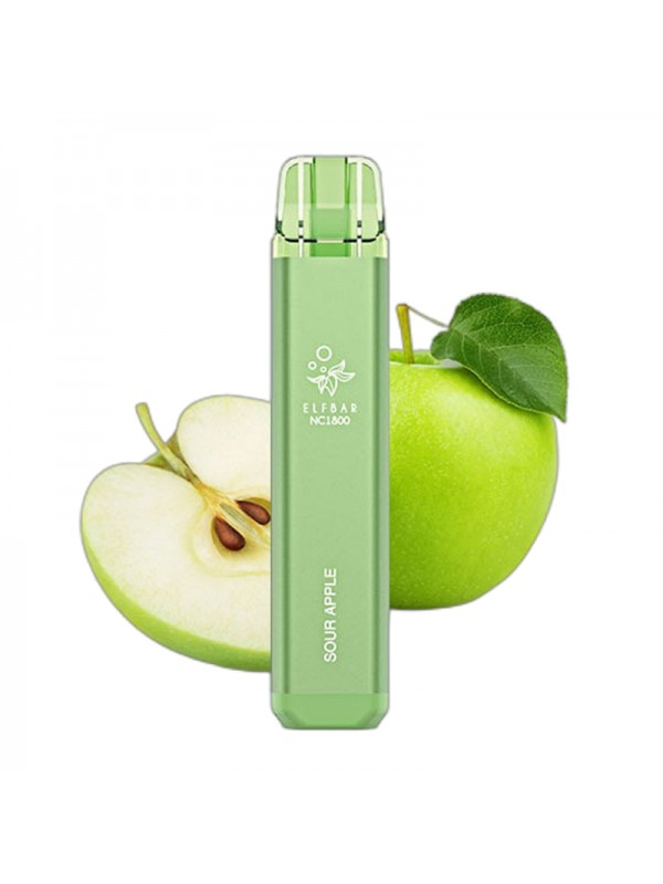 ELF BAR NC1800 Disposable 1800 Puffs Sour Apple