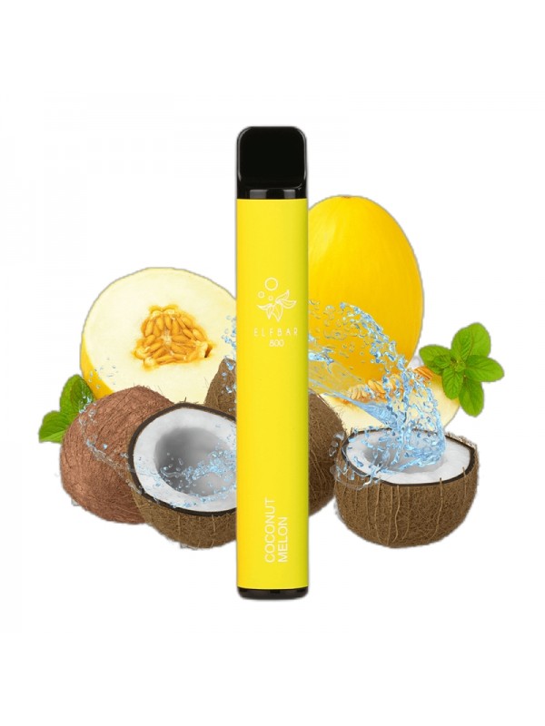 ELF BAR 800 Disposable 800 Puffs Coconut Melon 550...